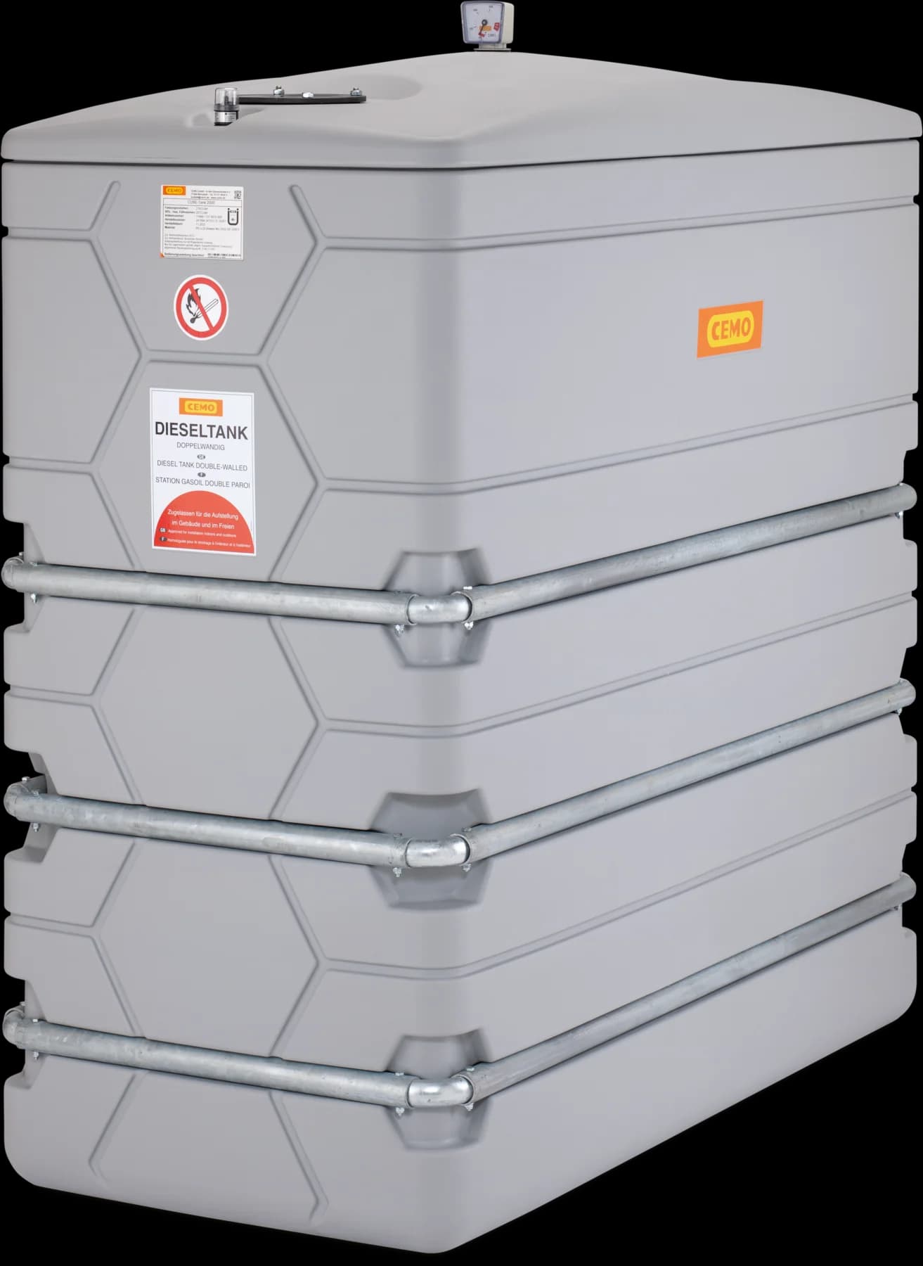 CEMO CUBE 2000L Slimline spremnik za dizel
